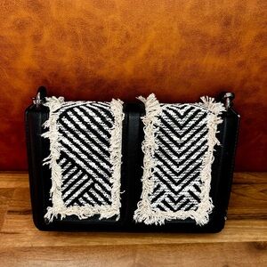Violet Ray Black and White Chevron Women's Bag